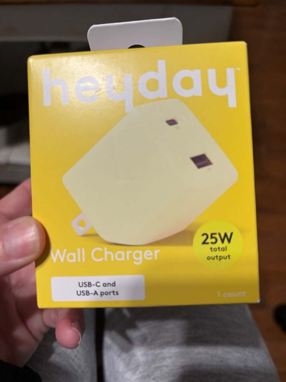 Heyday 25W Wall Charger With USB-C And USB-A Ports